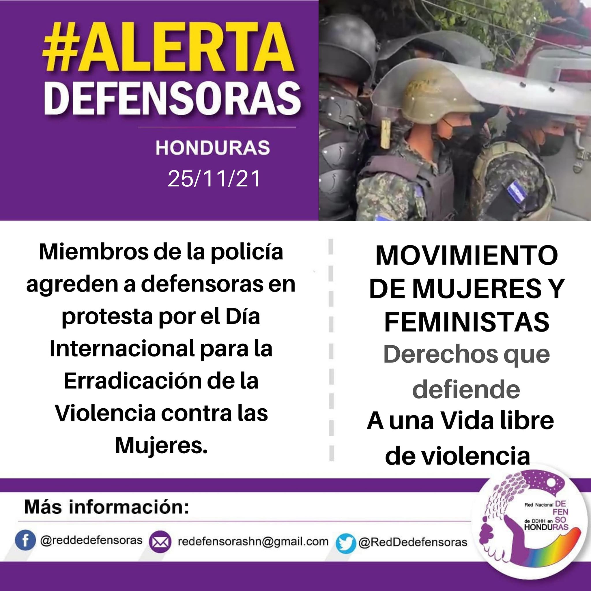 #AlertaDefensoras